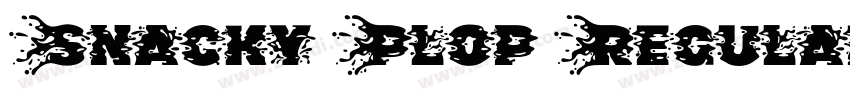 Snacky Plop Regular字体转换